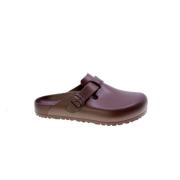 Birkenstock Brun gummiklogsandal med justerbar spänne Brown, Herr