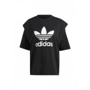 Adidas Originals Bomull 2-i-1 Statement Top Black, Dam