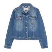 Roy Roger's Denim Jacka Kvinna Bomull Ikonisk Blue, Dam