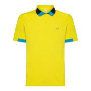 Sun68 Fluo Multicolor Polo Gul Italien Yellow, Herr