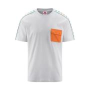 Kappa Herr Jersey T-shirt med Logo Print Gray, Herr