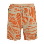 Fila Bomull Bermuda Shorts med sidofickor Orange, Herr