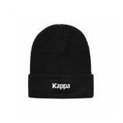 Kappa Stickad Mössa Äkta Broderad Black, Unisex