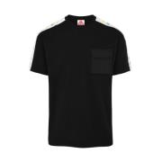 Kappa Herr Jersey T-shirt med Logo Print Black, Herr