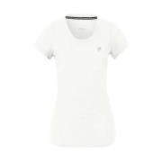 Fila Röd Polyester Fitness T-shirt White, Dam