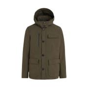 Woolrich Grön Stag 3-i-1 Vattentät Field Jacket Green, Herr