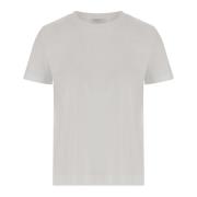 Max Mara Ren Bomull Crew Neck T-Shirt White, Dam