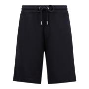 Moncler Marinblå Bomull Denim Shorts med Ficka Blue, Herr