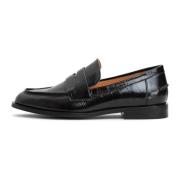 Cesare Gaspari Läderblockklackloafers - Svart Black, Dam