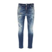 Dsquared2 Klassiska Denim Jeans för Män Blue, Herr