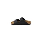 Birkenstock Svarta Läder TwoStrap Sandaler Black, Dam