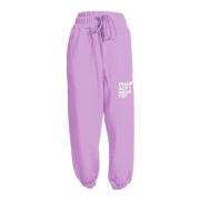 PHARMACY INDUSTRY Sweatpants med Logo Print för Kvinnor Purple, Dam