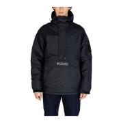 Columbia Svart Nylon Huva Jacka Black, Herr