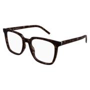 Saint Laurent Fyrkantiga Optiska Glasögon Havana Tort Brown, Unisex