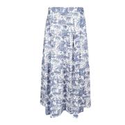 STAUD China Blue Toile Sea Kjol Blue, Dam