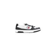 Tommy Jeans Stiliga Läder Sneakers med Gummisula White, Herr