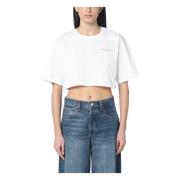 Philosophy di Lorenzo Serafini Kortärmad rund hals T-shirt White, Dam