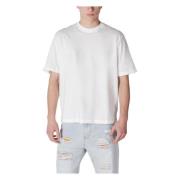 Armani Exchange Vit Bomull T-shirt Kort Ärm White, Herr