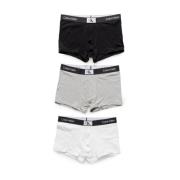 Calvin Klein Vit Bomull Boxer Briefs 3-Pack White, Herr