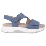 Gabor Blå rullande sandal för kvinnor Blue, Dam