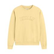 ECOALF Minimalistisk Vanilj Sweatshirt Yellow, Herr