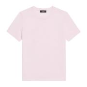 Theory Merinoull T-shirt Rosa Klassisk Stil Pink, Dam