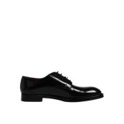 Dolce & Gabbana Svarta Läder Oxford Skor Black, Herr