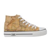 Alviero Martini 1a Classe Snörningstyg Sneakers Beige, Dam