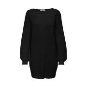 JACQUELINE de YONG Midi Båt Klänning Black, Dam