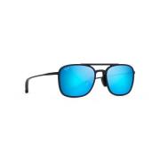 Maui Jim Blå Aviator Solglasögon Keokea B447 Blue, Unisex