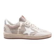 Golden Goose Beige/Vita Mocka Läder Sneakers White, Dam