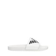 Emporio Armani Tryckta Sandaler för Kvinnor White, Herr