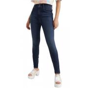 Tommy Jeans Högmidjade skinny jeans i mörk denim Blue, Dam