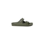 Birkenstock Grön Slide Sandal med Spänne Stängning Green, Herr