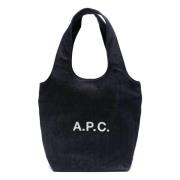 A.P.C. Blå Väskor med Stora Handtag Blue, Dam