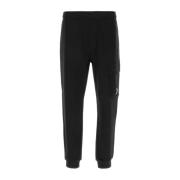 C.P. Company Svarta bomulls joggers för män Black, Herr