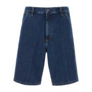 Carhartt Wip Denim Single Knee Short Byxor Blue, Herr