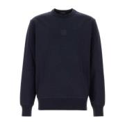 C.P. Company Midnight Blue Stretch Cotton Sweatshirt Blue, Herr