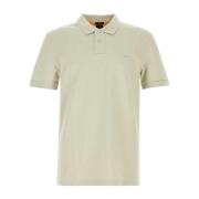 Boss Khaki Stretch Piquet Polo Shirt Green, Herr