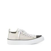 Brunello Cucinelli Canvas Sneakers White, Dam