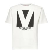 Valentino Stiliga Ivory T-shirts och Polos Beige, Herr