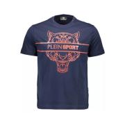 Plein Sport Bl Bomull Herr T-shirt Blue, Herr