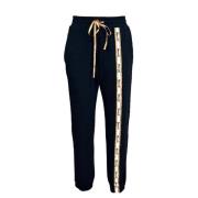 Alviero Martini 1a Classe Bomulls sweatpants med band Blue, Dam