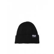 Fila Stickad Mössa Äkta Broderad Black, Unisex