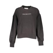 Calvin Klein Elegant Sweatshirt med Rund Hals och Långa ärmar Black, D...