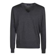 Fay Stilren V-Neck Sweater Black, Herr