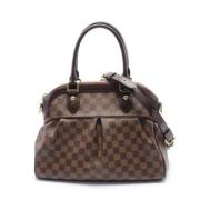 Louis Vuitton Vintage Pre-owned Canvas handvskor Brown, Dam