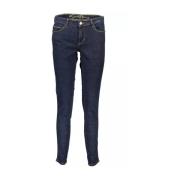 Guess Blå Bomull Dam Skinny Jeans Blue, Dam