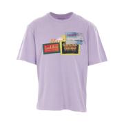 Martine Rose Lila Tropical Flyers T-shirt Purple, Herr