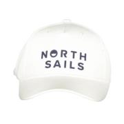 North Sails Stilig vit baseballkeps med logotyp White, Herr